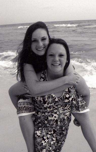 2006 Williams Family Christmas Gretchen and Stephanie001.jpg - 2006 - Williams Family Christmas card picture - Destin, FL